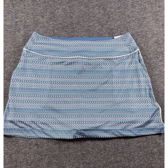 Puma Pants - Puma Blake Skirt Womens Large Blue Geometric High Waist Golf Tennis Skort UPF 40